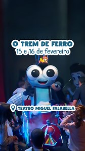 O Trem de Ferro está chegando na estação da diversão! 🚂 Nos dias 15 e 16 de fevereiro, tem mais um show especial do Bob Zoom no Teatro Miguel Falabella, no Rio de Janeiro! Prepare-se para cantar, dançar e viver essa aventura incrível para a toda família! Garanta seu ingresso agora 🎟️ #BobZoom #BobZoomClub #DiversãoEmFamília #MúsicaParaCrianças #PlaylistInfantil #TeatroInfantil #OTremDeFerro #TeatroMiguelFallabella #RiodeJaneiro | Bob Zoom
