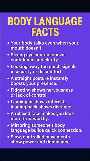 Body Language Facts That Reveal Your True Personality | Psychology & Confidence Tips #motivation