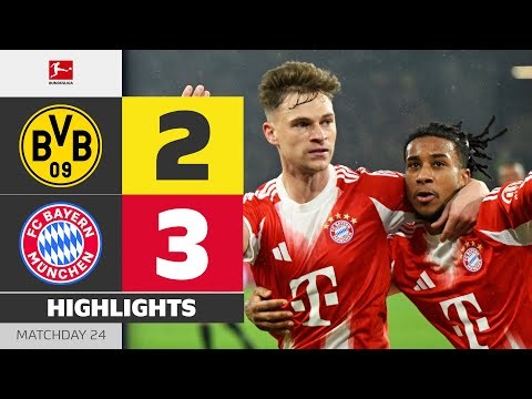 Kimmich Scores Late in THRILLER | BORUSSIA DORTMUND - FC BAYERN | Highlights | MD 24 Bundesliga