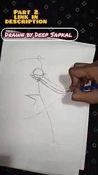 How to draw Zoro (three sword style) with the help of stickman![Part1] #shorts #shortsyt #drawing