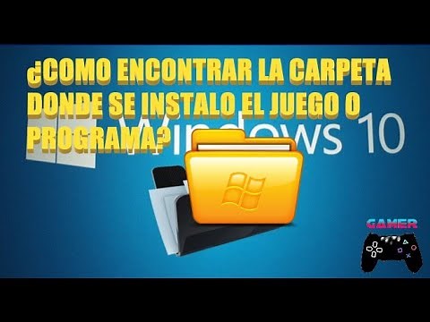 How to find the folder where the game or program is installed