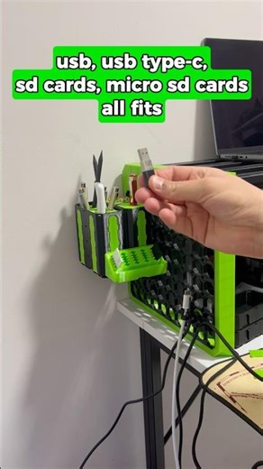 Multibin Angled USB-SD Holder