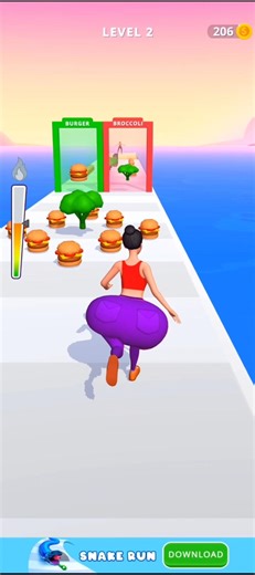 Burger Faty Girl Runner 😁 #shorts #shortfeed #viral