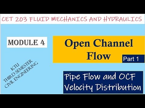 KTU S3 CIVIL Fluid Mechanics and Hydraulics Open Channel Flow Module 4
