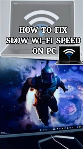 How to fix slow Wi-Fi speed on pc 👨‍💻💻.#pctips #tech #windows11 #techtips #windows #techtech