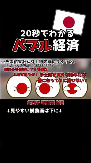 【ポーランドボール】20秒でわかるバブル経済（日本）