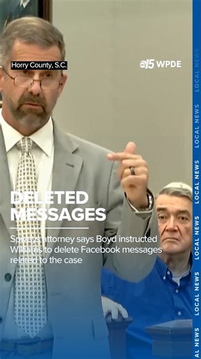 Spivey's attorney said Boyd had instructed Kenneth Williams (the passenger) to delete Facebook messages regarding the incident. | WPDE ABC15