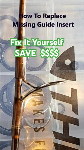 Save MONEY Fishing Rod Pole Guide Eye Fix In 5 Minutes #Shorts 🎣