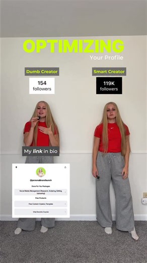 Ava | Content Marketing | Social Media Management on Instagram: "Smart vs. Dumb Instagram Profile Layout Follow for more social media marketing education ✅"