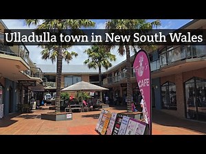 Walking tour in Ulladulla town in New South Wales Australia 4K