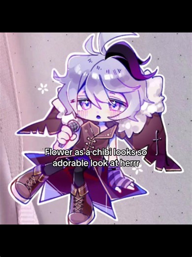 Adorable Chibi Flower in Vocaloid Style