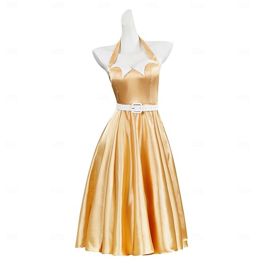 Retro Vintage 1950s Rockabilly Fancy Costume Swing Dress Flare Dress Fit and Flare Fancy Dress Women's Halloween Carnival Vacation Casual Daily Retro Theme Party Adults Dress Belt 2026 - $42.99