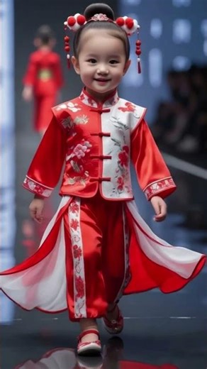 This AI Child Model Owns the Runway 🎬42 #AIFashion #AIShorts #Runway