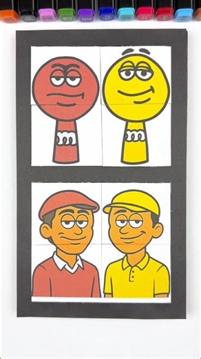 Sprunki OC M&M's Phase 2 Vs Humanized Version Cardboard Challenge #sprunki #trend #challenge