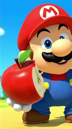 This Crispy Apple Sound Will Get Stuck in Your Head #asmr #satisfying #mario