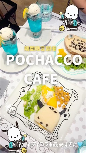 The Pochacco cafe was too cute🐶💚Limited-time collaboration cafe