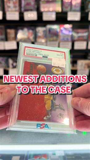 These are some of our newest additions being added to our cases! #columbiasportscard #cardshop #psa #gradedcards #sportscards