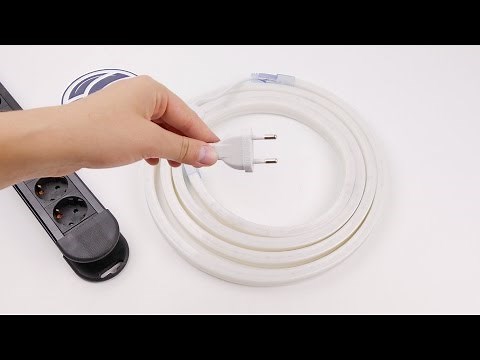 How to cut and set up a flexible LED neon light LNF