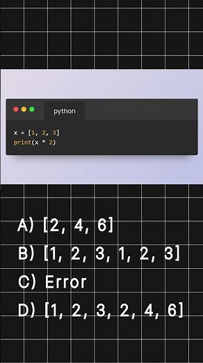 Day 1: Python Interview MCQ You MUST Know! 💡🐍#python #coding #interview #shorts