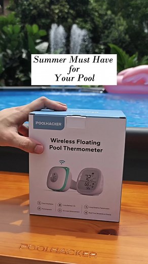 How to track the pool temperature when you are far away from the pool? This pool thermometer is definitely a game changer for my husband lol, saving him from going out to read the pool temperature. #poolhacker #pool #abovegroundpool #pooltok #poolopening #summerishere #poolaccessories #abovegroundpoolsetup #poolsetup #poolhacks #poolhackerbar #amazonfinds #musthaves #musthaveproducts #thermometer #poolthermometer #poolhackerthermometer