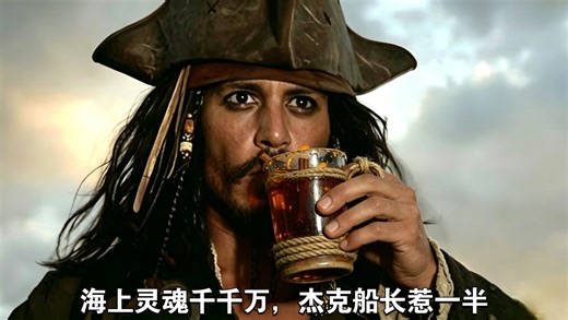 “海上灵魂千千万，杰克船长惹一半，为什么他仅凭一个沉船登场的名场面，就让一部海盗片火遍全球!”一口气看完——《加勒比海盗》，我最喜欢的船长没有之一