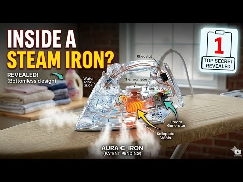 How a Steam Iron Works from Inside | Electricity, Heat and Steam Complete Process 