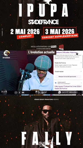 Concert de Fally Ipupa au Stade de France