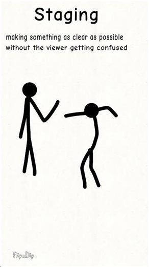 12 principles of animation: Staging