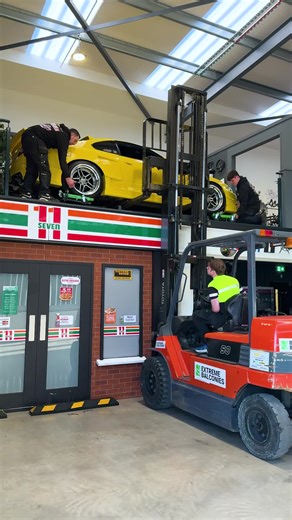 Taking cars down from the balcony never gets any less sketchy 🙈 We’ve pulled the Car Modify Wonder S15 out of hibernation because we’ve got some plans for it… any guesses? 👀 #driftgames #silvia #s15 #carmodifywonder