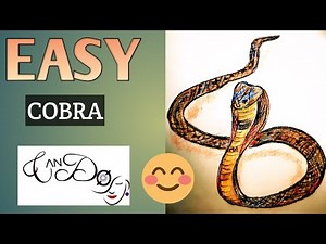 How To Draw A Cobra Step By Step For Beginners | King Cobra Drawing Tutorial | Easy Cobra Drawing