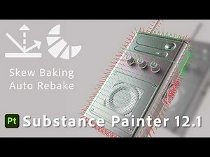 Skew Baking & Auto Rebake in Painter 12.1 | Adobe Substance 3D