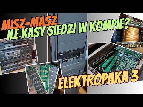 (276) RECYCLING: Is it worth taking apart THIS COMPUTER? What's inside the old tower? ELEKTROPAKA...