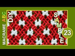 Macrame ABC - pattern sample #23