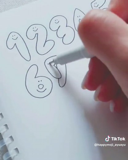 可愛い数字の書き方: おしゃれな手帳デコ術