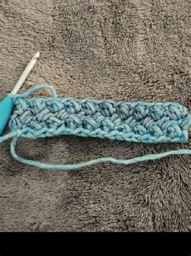 Mini Bean/Elizabeth Stitch tutorial. #crochet #crochetersoftiktok #fyp A super simple 1 row repeat and reversible!