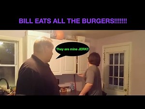 BILL EATS ALL THE BURGERS ON VIOLETTE1ST!!!
