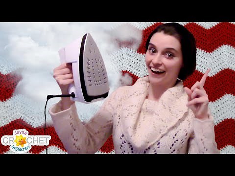 How to Steam Block Crochet & Knitting Projects