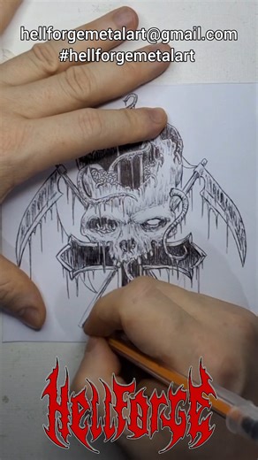 #inktober - Speed draw #hellforgemetalart l #deathmetalart #Inktober #InktoberChallenge #InktoberArt #InktoberDrawing #InktoberSketch #InktoberIllustration #InktoberCommunity #InktoberDaily #InktoberWorldwide #InktoberCreativity #DarkInktober #InktoberOccult #InktoberDeath #InktoberInfernal #MetalInktober | Hellforge Metal Art