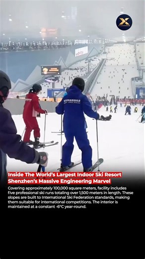 China Built a 100,000m² Ski Resort in a Subtropical City