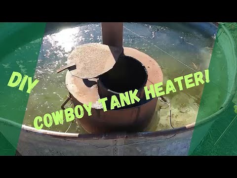 Wood Fired Off the Grid Stock Tank Heater