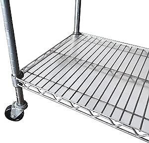 RESILIA Shelf Liner Set for Wire Shelving Rack – 4 Pack, 24 Inch Long x 48 Inch Wide, Clear Plastic Vinyl Covers for Kitchen, Pantry, & Garage Racks, Made in The USA