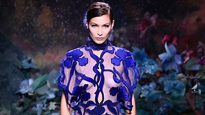 Bella Hadid Goes Braless Yet Again in Another Sheer Look for Paris Haute Couture Fashion Week: Pics