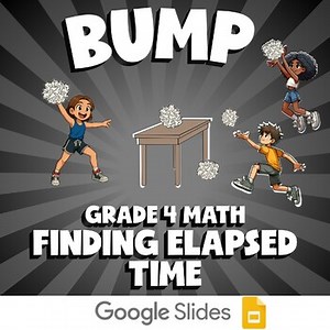 Finding Elapsed Time BUMP Math Game | No Prep Grade 4 Review