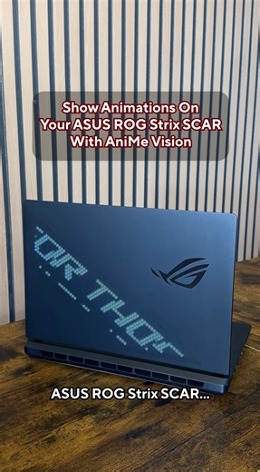 6.9K views · 197 reactions | Here's how to display animations on your ASUS ROG Strix SCAR with AniMe Vision. ✨ #ASUS #ROG #StrixSCAR #AniMeVision | ASUS Republic of Gamers | Facebook