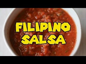 How To Make FILIPINO RED SALSA (Ready in 5 Minutes)