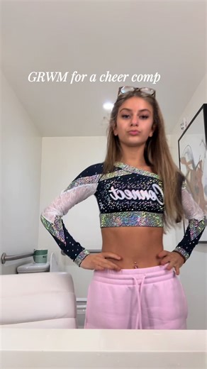 5am wake up was rough #grwm #fyp #cheer #allstarcheer #foryoupage | cheer
