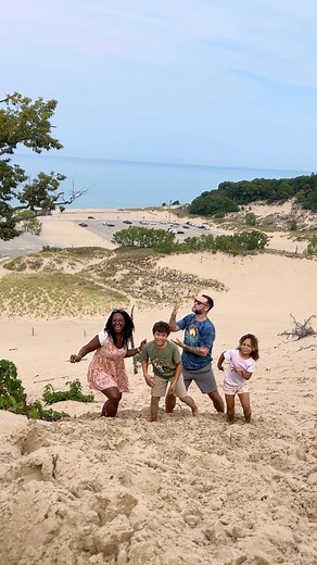 Dune Dancing! Let it be known that trying to dance in the sand…on an incline is not easy! We made it work though 🤣 We’re exploring Michigan this weekend, peep the stories to see what we get into! #danceparty #familytravel #september #roadtrip #explore #instagood #puremichigan #reels #newbuffaloexplored #trending #gabebabetvtravel | GabeFlowers