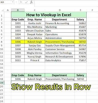 How to use VLOOKUP in Excel! #excel #exceltips #exceltutorial #msexcel