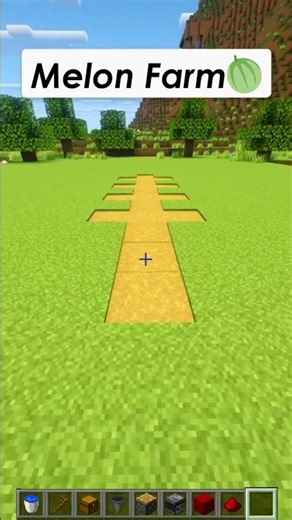 Minecraft Melon Farm 🍉 Easy & Automatic! #minecraft #minecraftfarm #minecraftguide