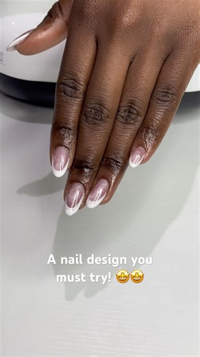 Trendy Cat Eye & French Tips Nail Tutorial